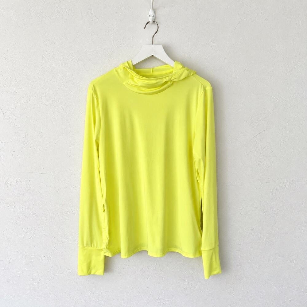 Carve Designs Alani Sunshirt XL Limeade Yellow UPF 50 Hooded Rashguard Swim
